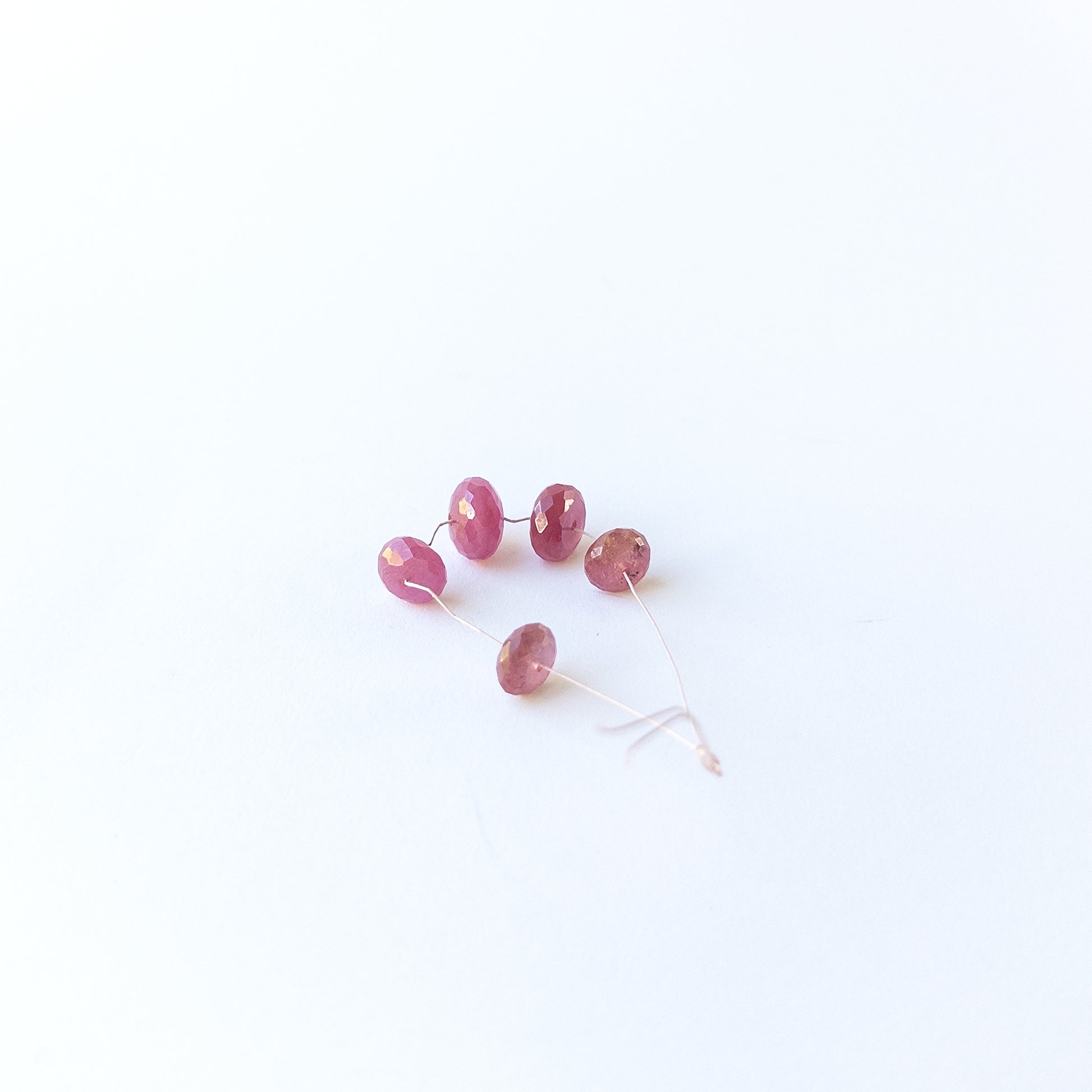 Faceted Ruby rondelle beads with elegant shaping and refined craftsmanship.