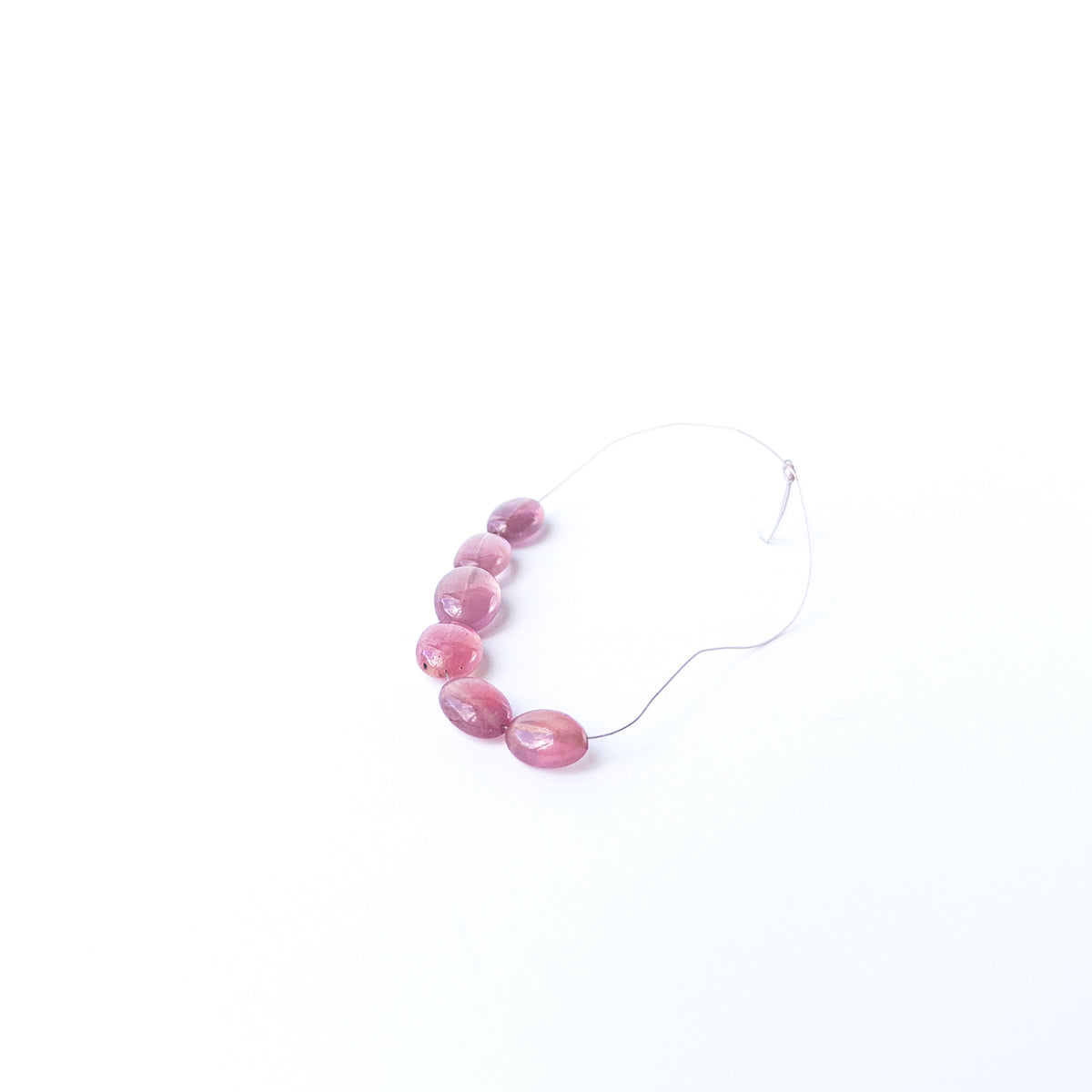 Genuine Ruby stone beads in smooth oval cut, ideal for gemstone beads for DIY jewellery projects.