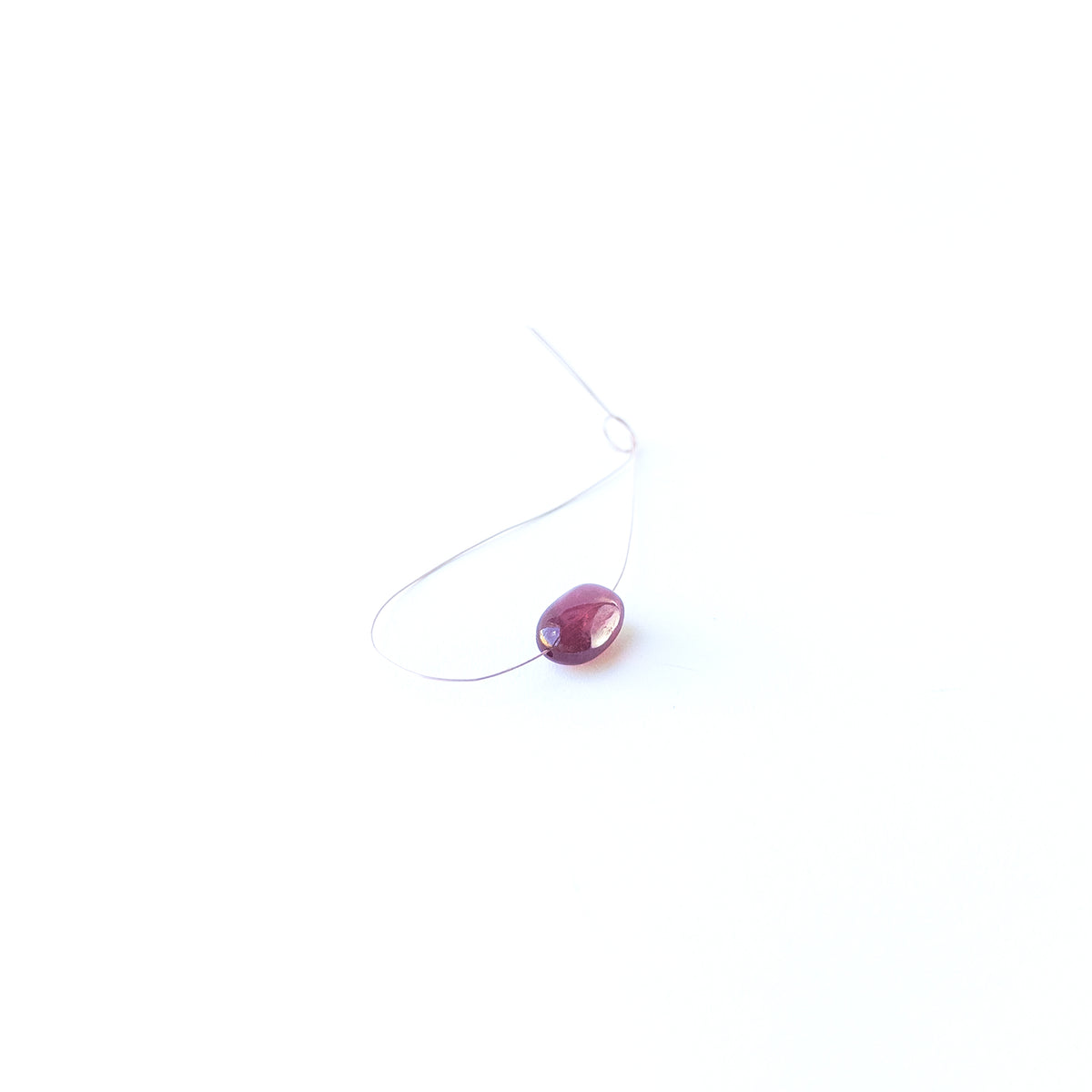 Authentic Ruby tumble bead with glossy finish, perfect for gemstone beads for DIY jewellery.