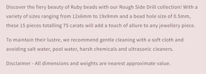 Text describing the product details of the gemstone beads , as seen on the Australian owned Melbourne Gemstone Beads shop.