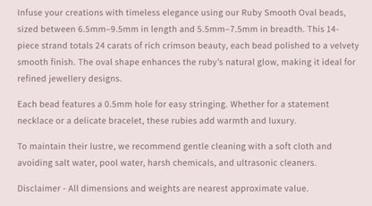 Text describing the product details of the gemstone beads , as seen on the Australian owned Melbourne Gemstone Beads shop.