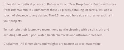 Text describing the product details of the gemstone beads , as seen on the Australian owned Melbourne Gemstone Beads shop.