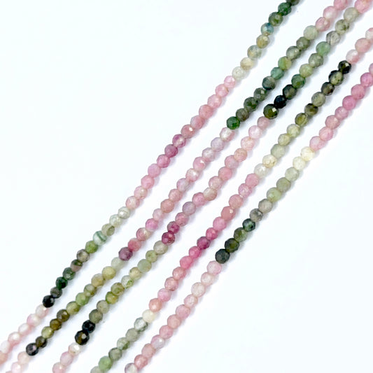 Hand‑selected Tourmaline gemstone beads with clean faceting and natural colour variation.