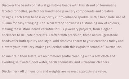 ext describing the product details of the gemstone beads , as seen on the Australian owned and trusted bead supplier, Melbourne Gemstone Beads.