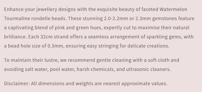 Text describing the product details of the gemstone beads, as seen on the Australian owned Melbourne Gemstone Beads shop.