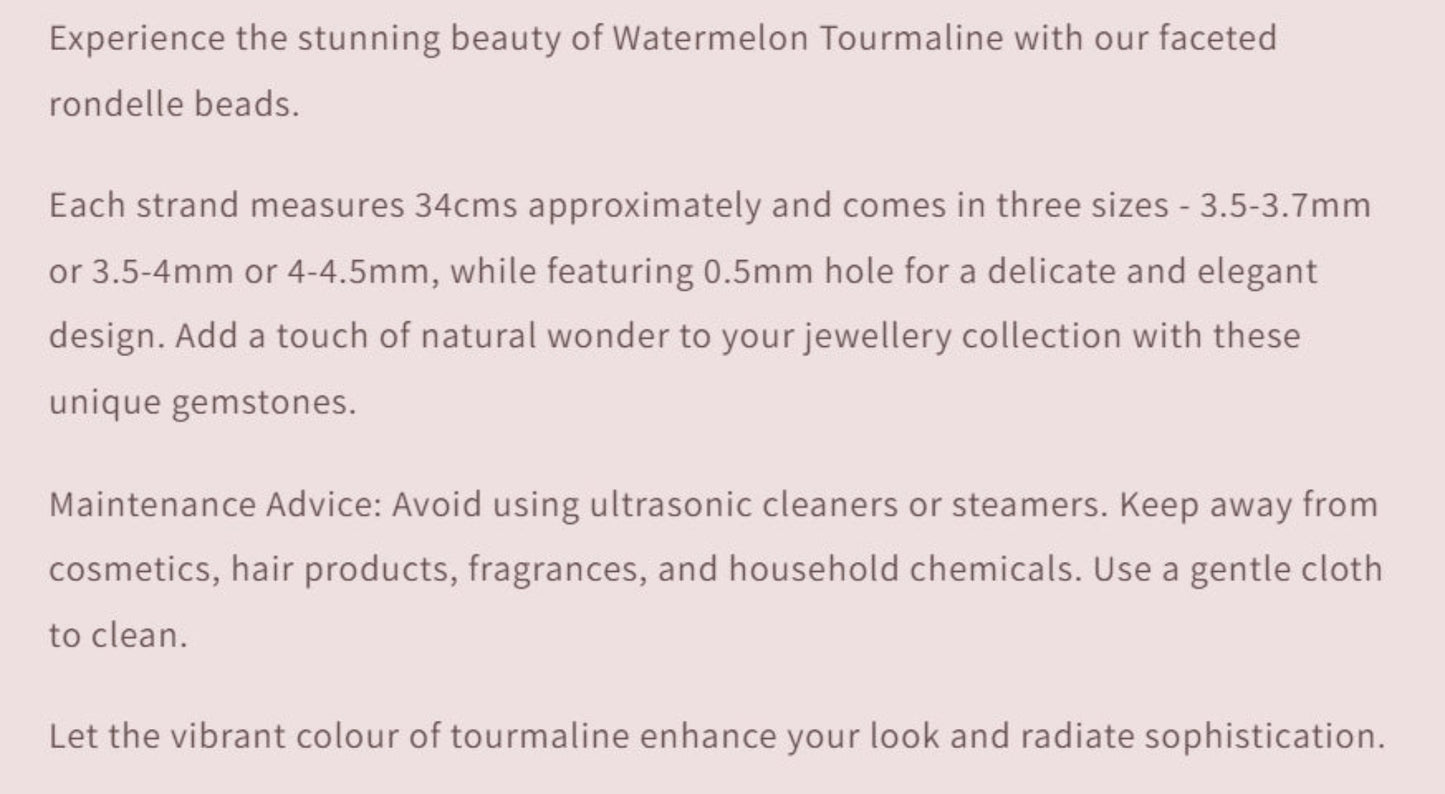 Text describing the product details of the gemstone beads , as seen on the Australian owned Melbourne Gemstone Beads shop.
