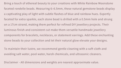 Text describing the product details of the gemstone beads , as seen on the Australian owned and trusted bead supplier, Melbourne Gemstone Beads.