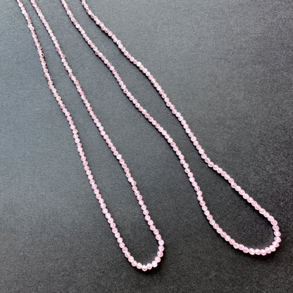 Gemstone Stone beads in rich pink violet tones with precision-cut facets, ideal for DIY jewellery and layering designs.