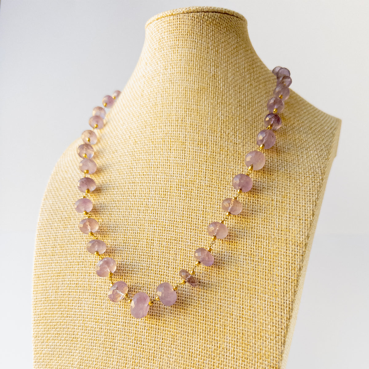 Genuine Amethyst stone beads with micro‑faceted shine and graduated sizing for handmade jewellery components.
