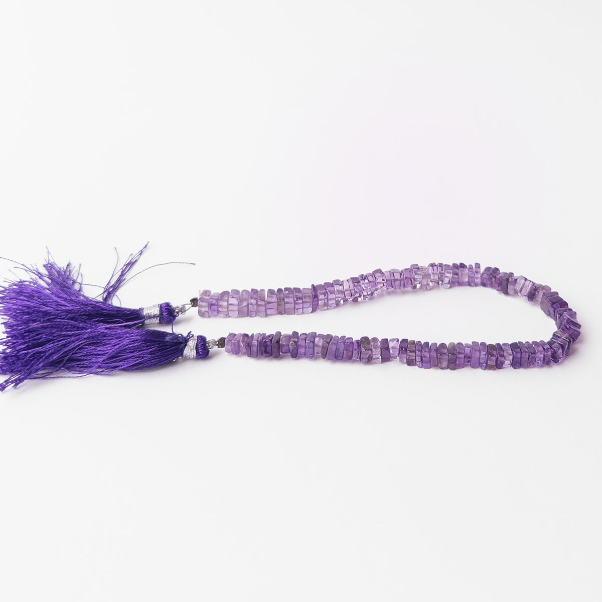 Amethyst gemstone beads for DIY jewellery ideal for creating bracelets necklaces earrings and custom accessories.
