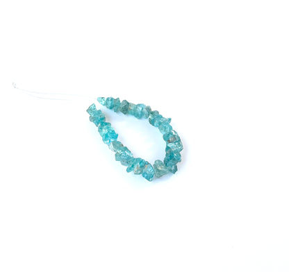 Genuine Apatite rough stones in 6.5–7.5mm sizes, ideal for DIY gemstone jewellery and resin art projects.