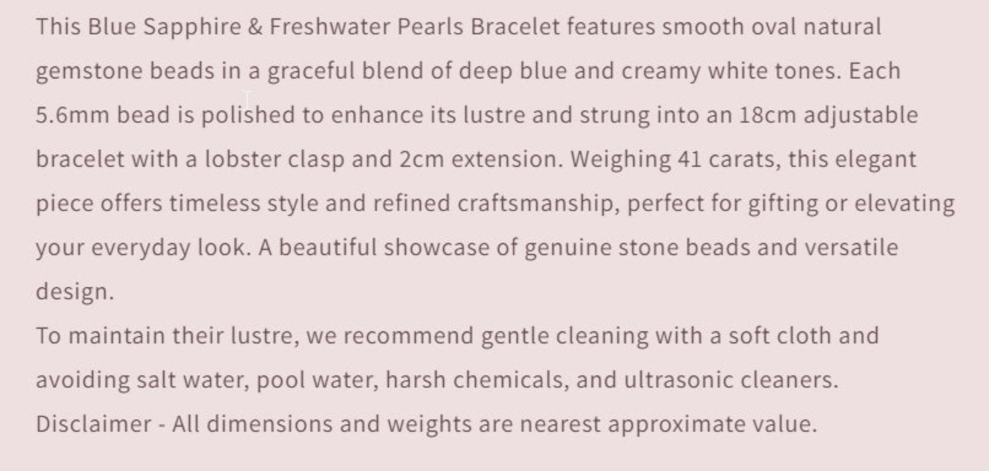 Text describing the product details of the gemstone beads , as seen on the Australian owned and trusted bead supplier, Melbourne Gemstone Beads.