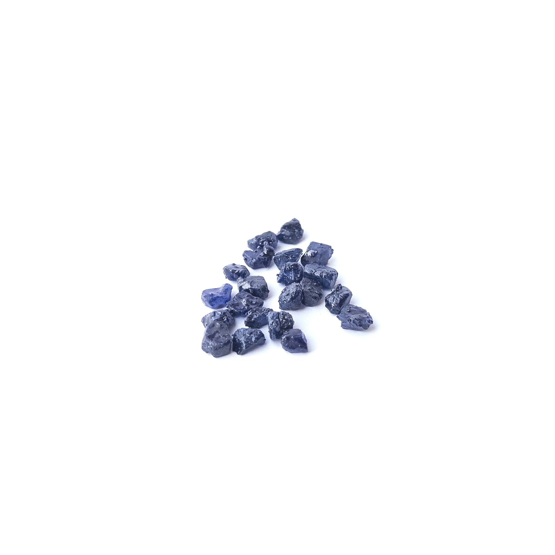 High‑quality undrilled Blue Sapphire rough stones ideal for handmade jewellery components and crystal art.