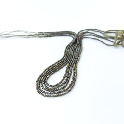 Genuine Cat's Eye stone beads for DIY jewellery featuring sparkling faceted rondelle shaping.