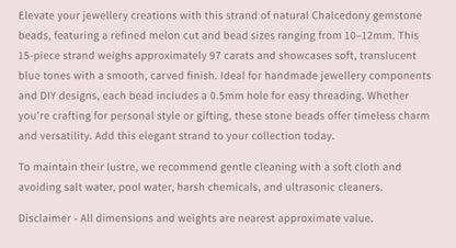 Text describing the product details of the gemstone beads , as seen on the Australian owned and trusted bead supplier, Melbourne Gemstone Beads.