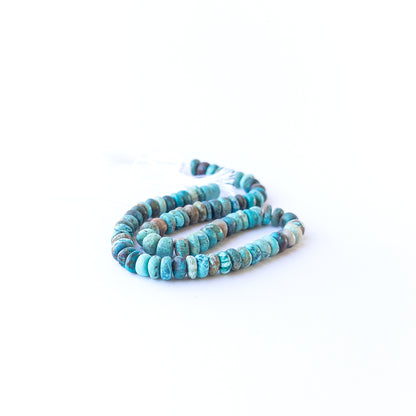Authentic Chrysocolla gemstone beads ideal for handmade jewellery components and artisan designs.