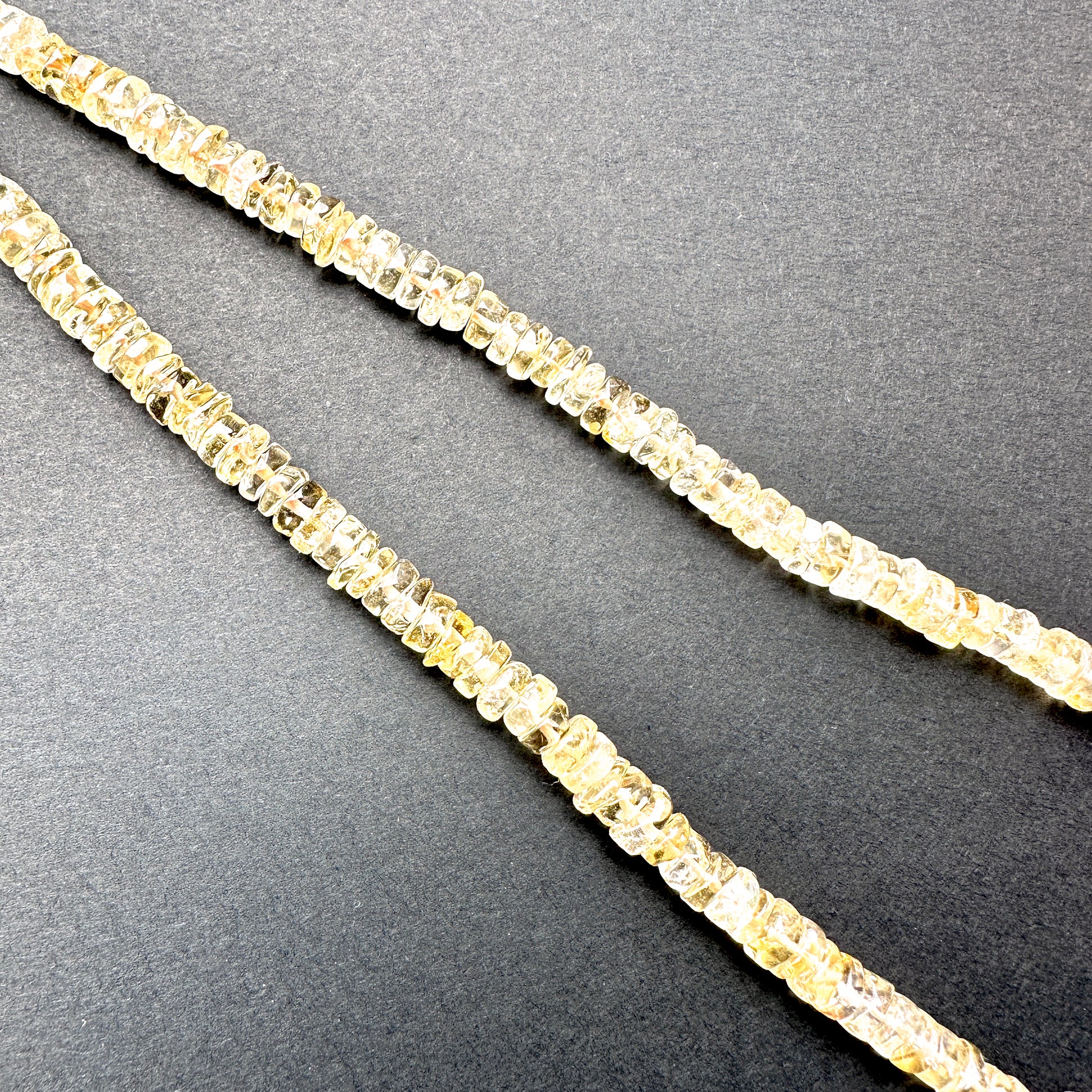 Stone Beads in Citrine with polished smooth wheel cut for handmade jewellery components.