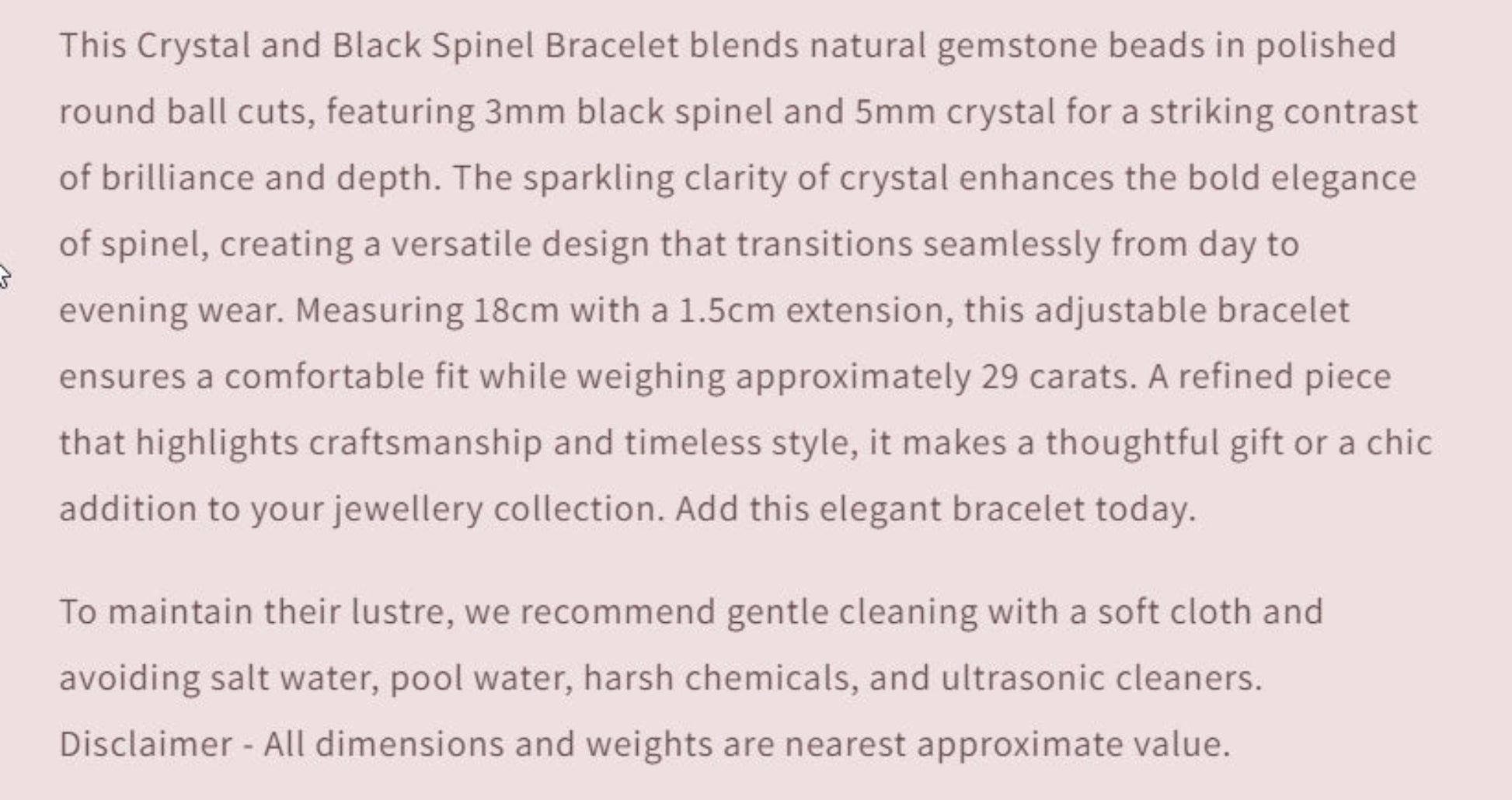 Text describing the product details of the gemstone beads , as seen on the Australian owned and trusted bead supplier, Melbourne Gemstone Beads.