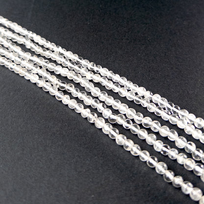 Authentic crystal gemstone beads showcasing smooth round cuts ideal for handmade jewellery components.