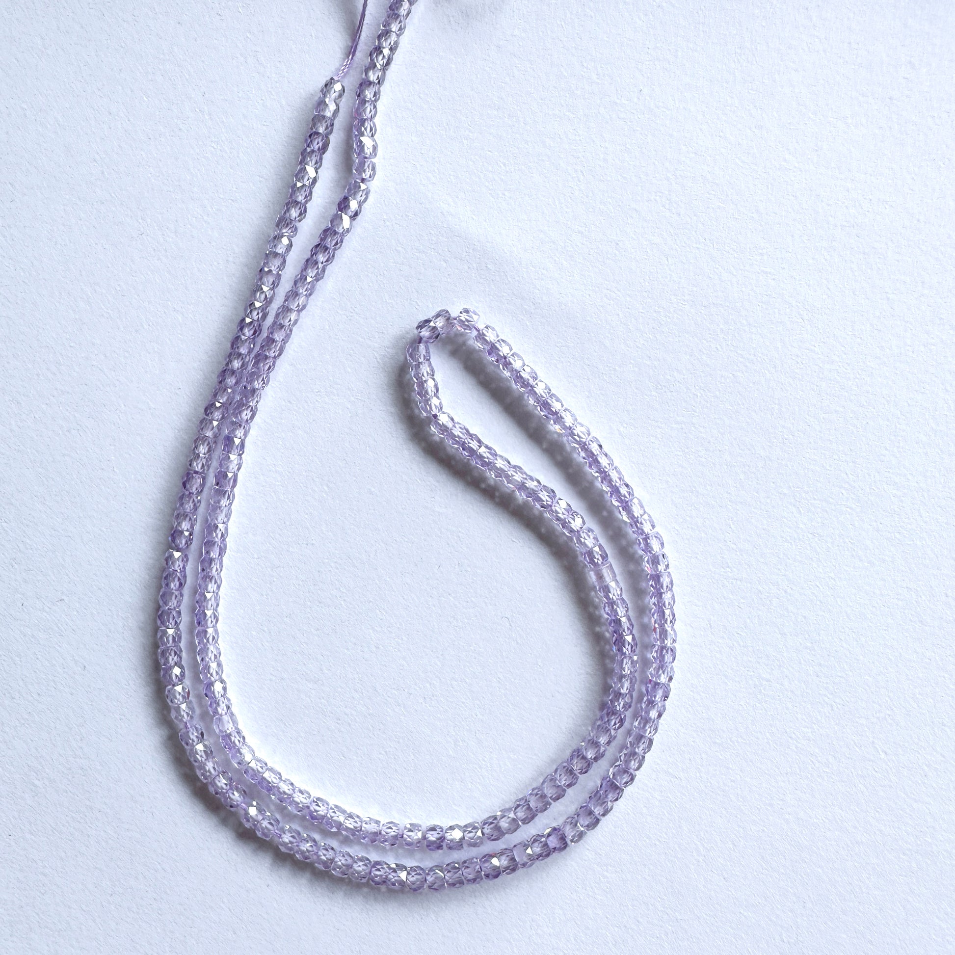Natural gemstone beads for DIY jewellery featuring Cubic Zirconia with polished finish and uniform size.