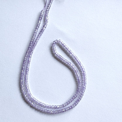 Natural gemstone beads for DIY jewellery featuring Cubic Zirconia with polished finish and uniform size.
