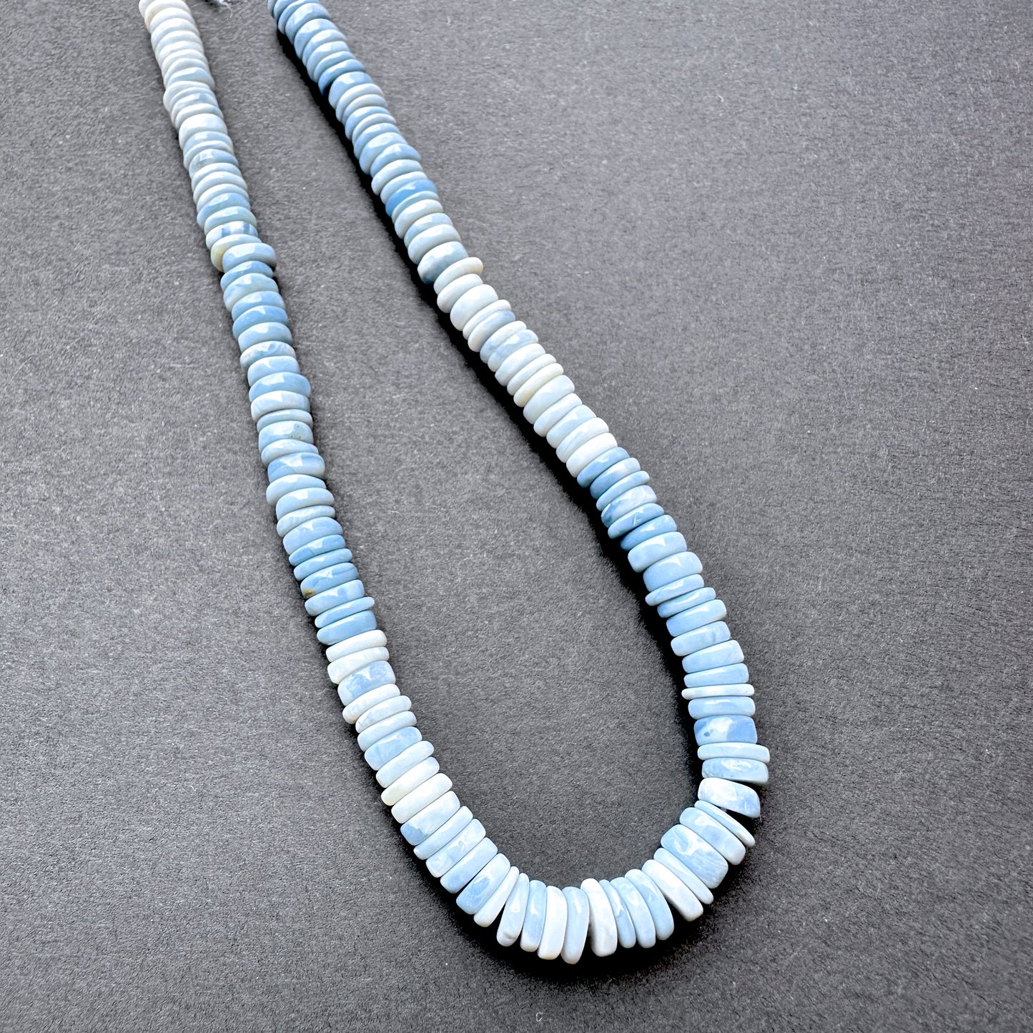 Natural gemstone beads in Denim Opal with 5.5-5.7mm size, ideal for DIY jewellery making.
