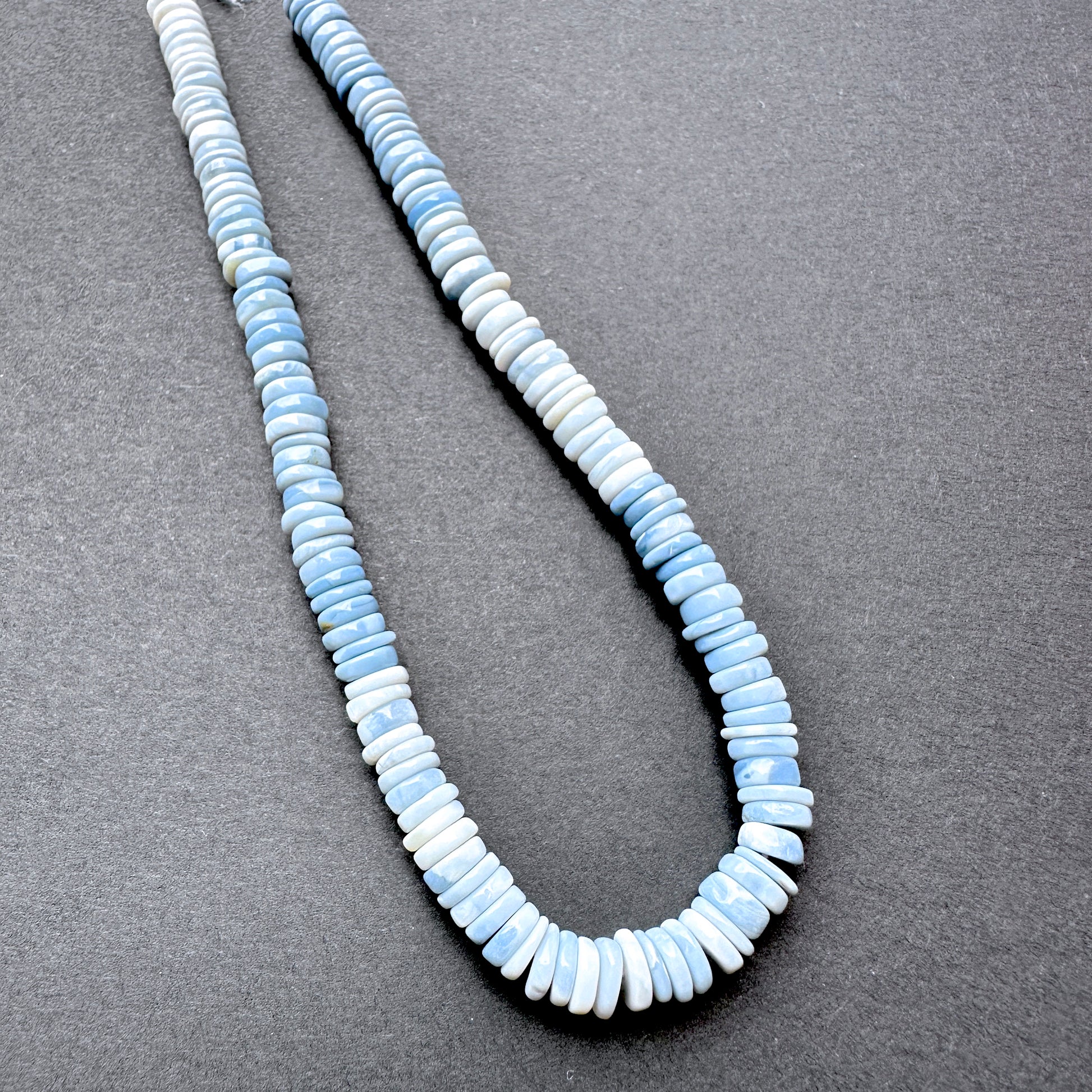 Natural gemstone beads in Denim Opal with 5.5-5.7mm size, ideal for DIY jewellery making.