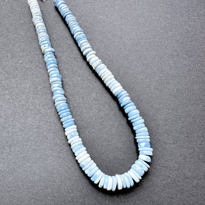 Natural gemstone beads in Denim Opal with 5.5-5.7mm size, ideal for DIY jewellery making.