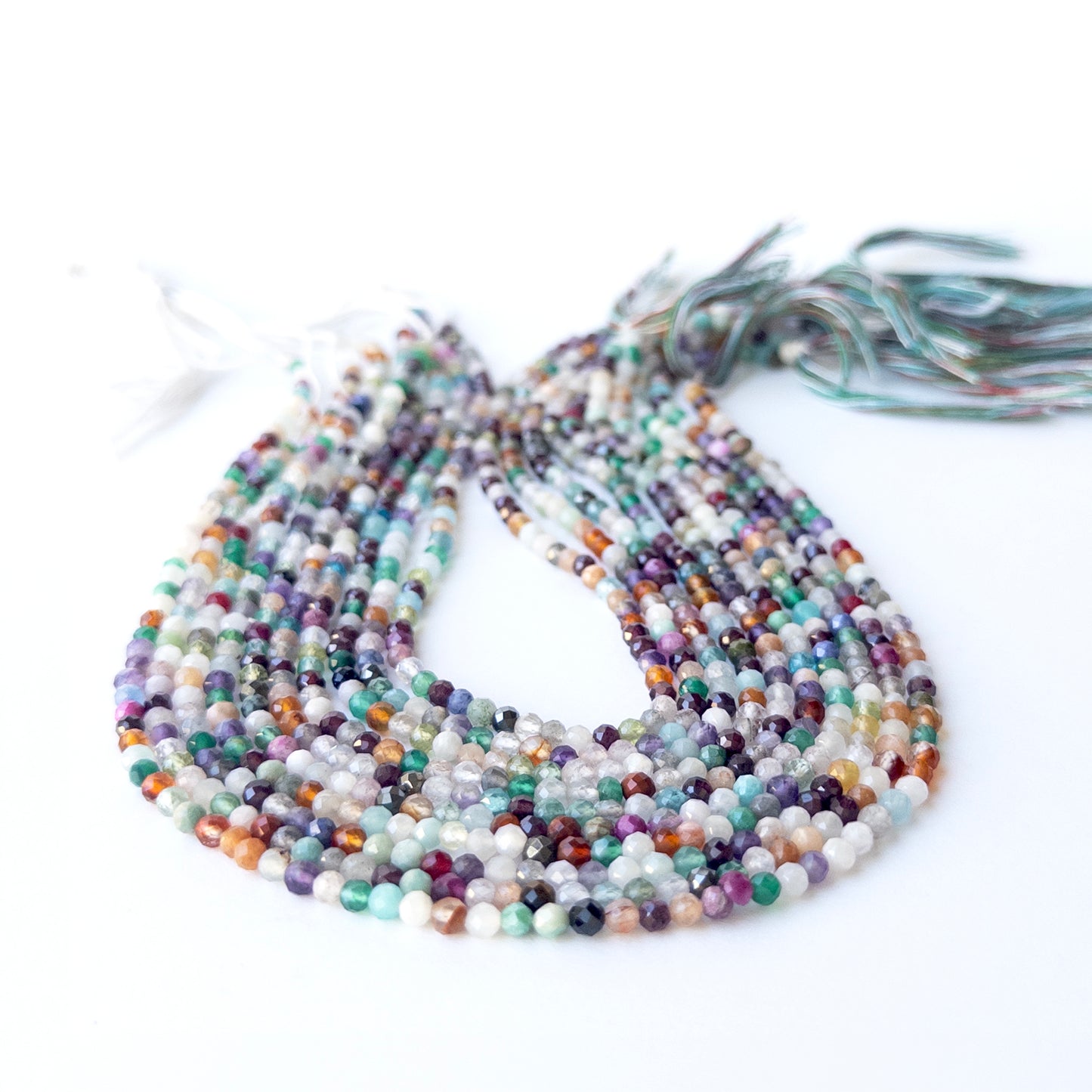 Genuine Disco stone beads with metallic sparkle and crisp facets, ideal for handmade jewellery components.