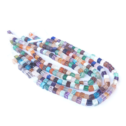 High‑quality Disco smooth cube beads in 4.3–4.5mm size offering clarity and lustre for artisan jewellery projects.
