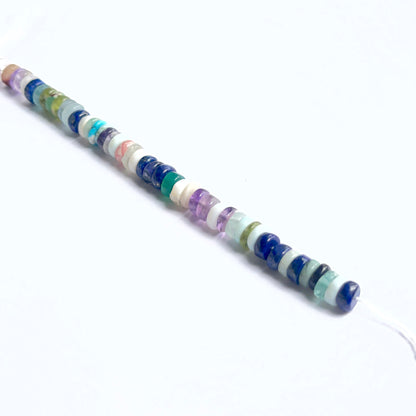 Disco smooth wheel beads photographed to show clarity, shape and gemstone beauty.