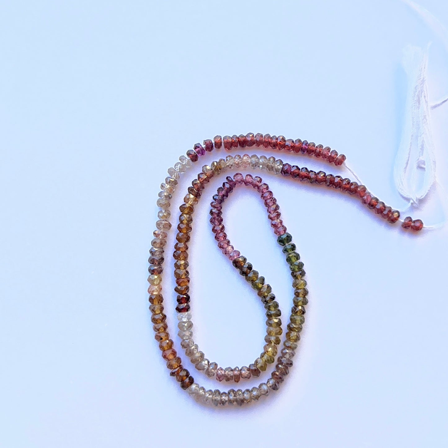 Faceted Tourmaline | 3.5-4mm Bead Size | 34cms Strand Length