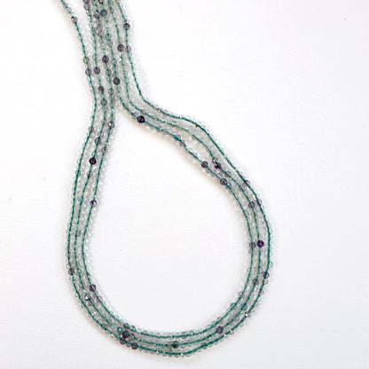 Handmade jewellery components featuring 2-2.2mm Fluorite stone beads.
