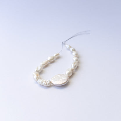 Handmade jewellery components using premium baroque freshwater pearls with soft lustre and texture.