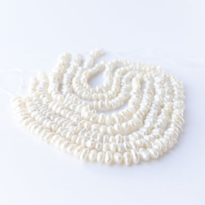 Authentic Freshwater Pearl gemstone beads ideal for handmade jewellery components and elegant designs.