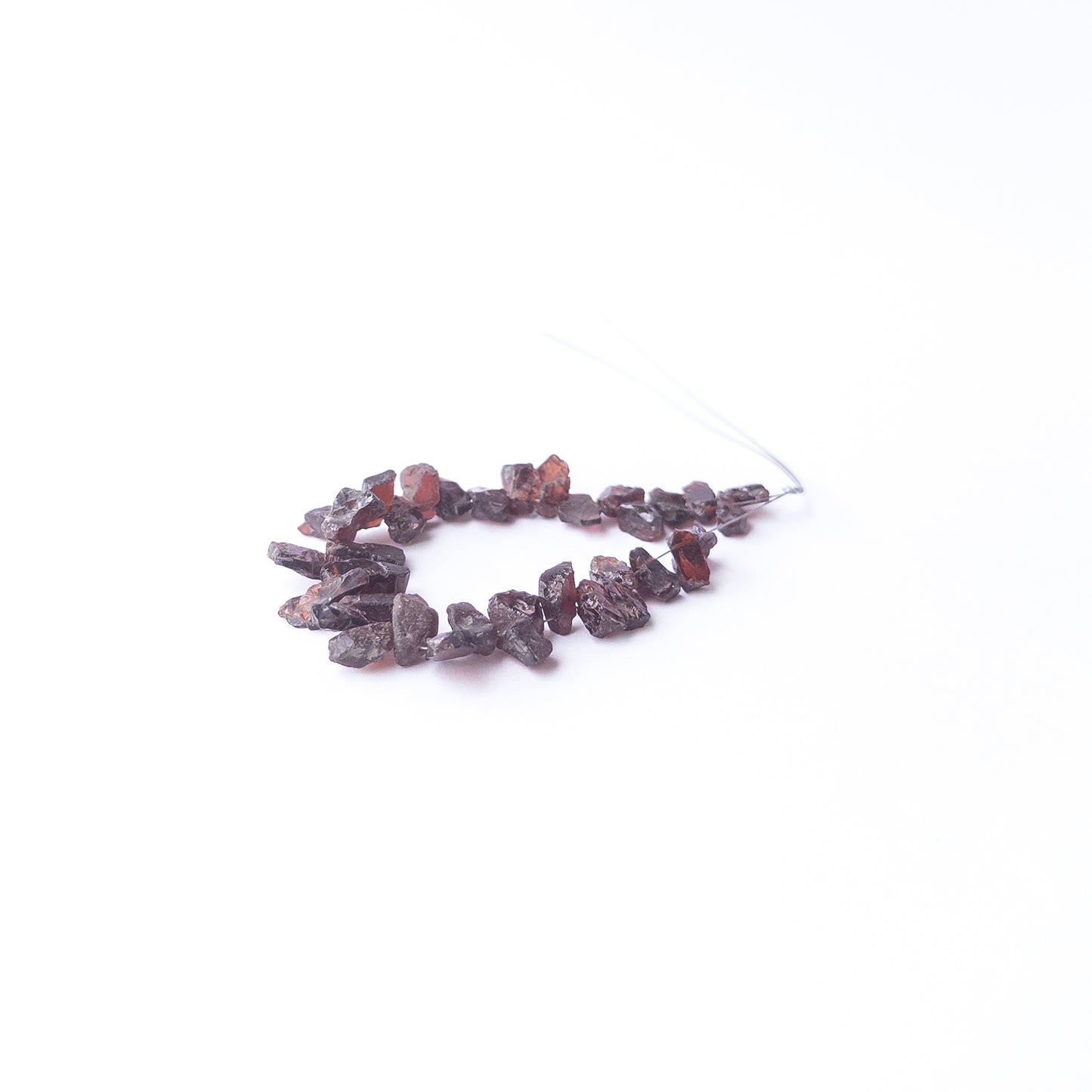 High‑quality Garnet drilled rough beads with rich red shine ideal for handmade jewellery components.