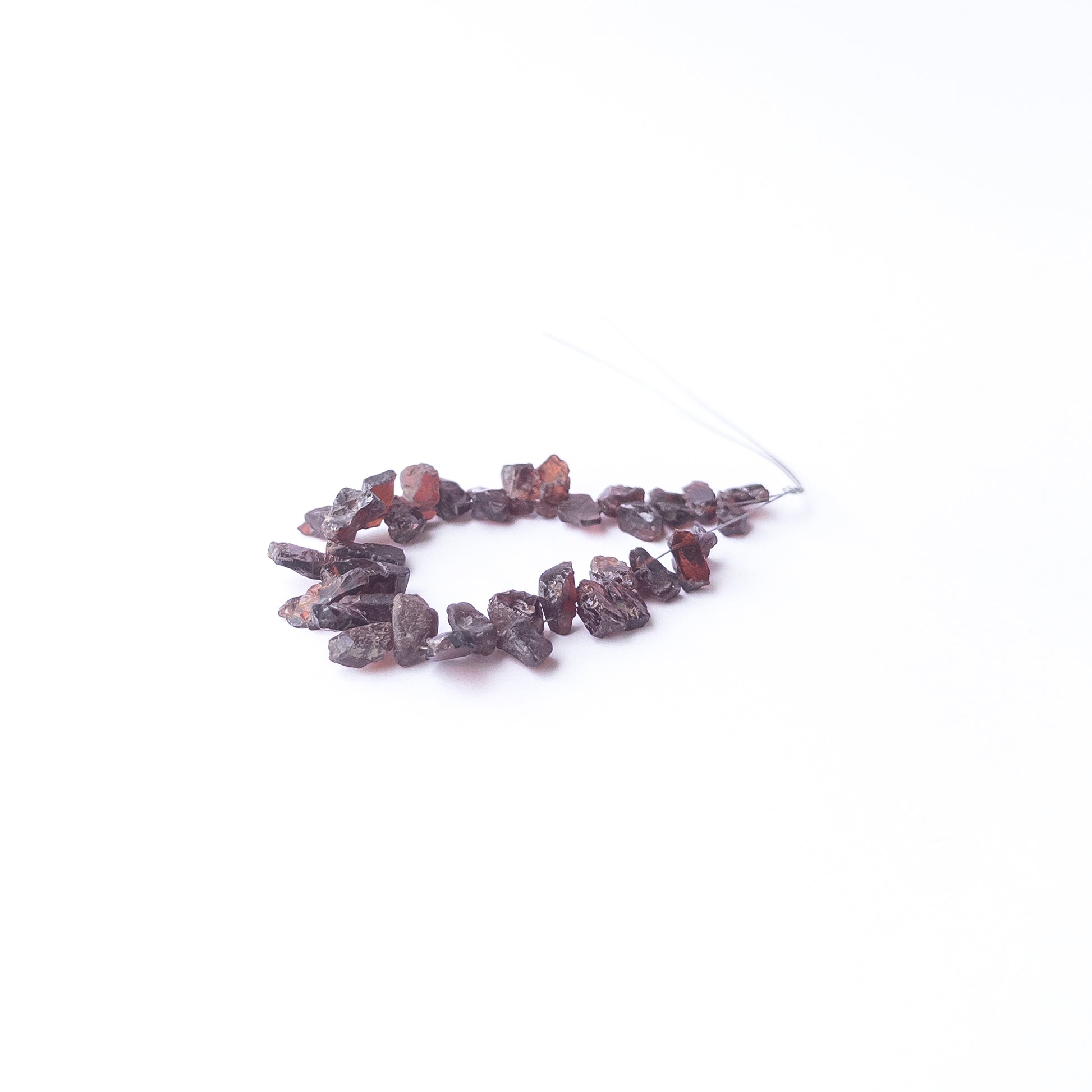 High‑quality Garnet drilled rough beads with rich red shine ideal for handmade jewellery components.