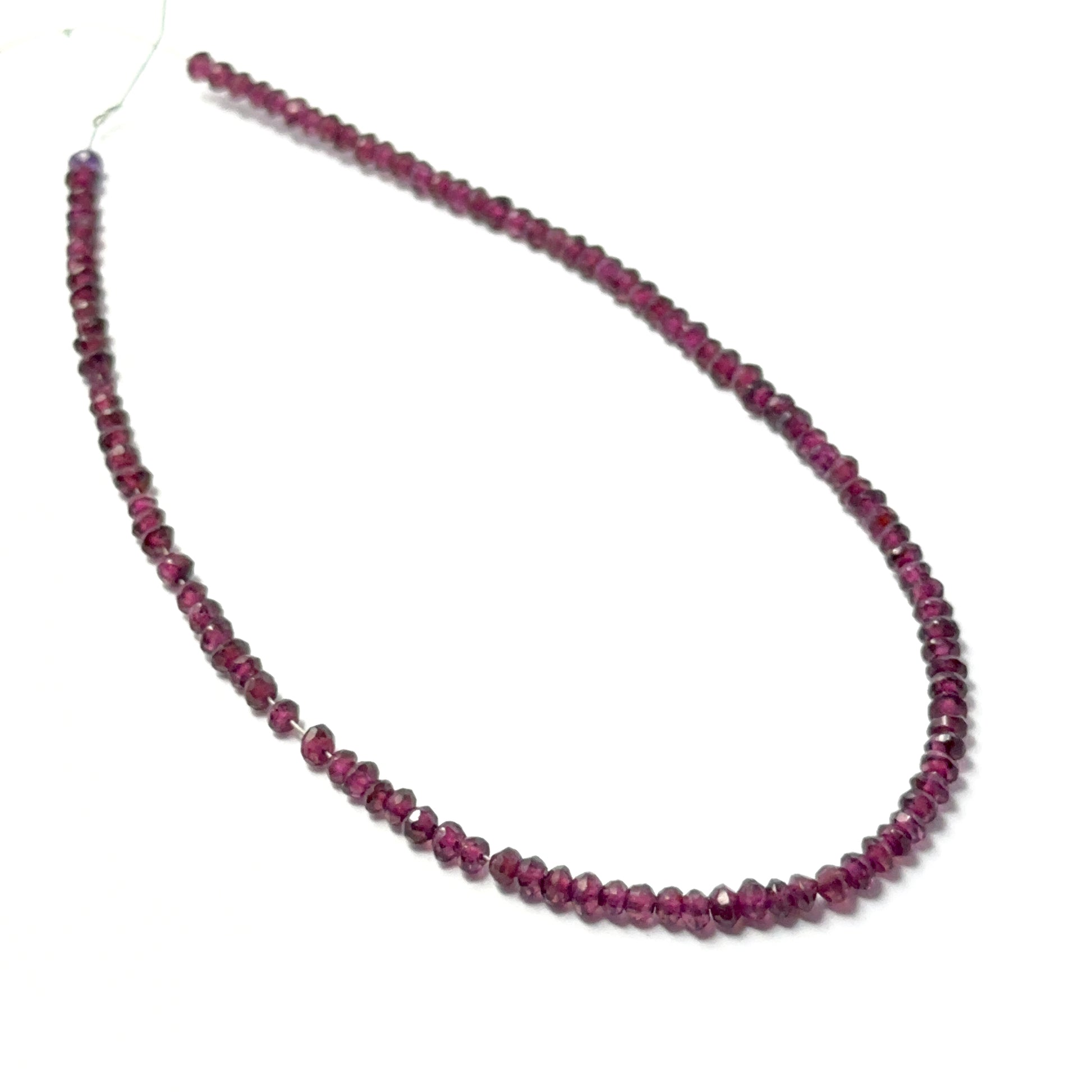 Genuine garnet stone beads with a bright faceted shine, ideal for DIY jewellery and authentic gemstone beadwork.