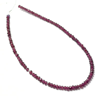 Genuine garnet stone beads with a bright faceted shine, ideal for DIY jewellery and authentic gemstone beadwork.