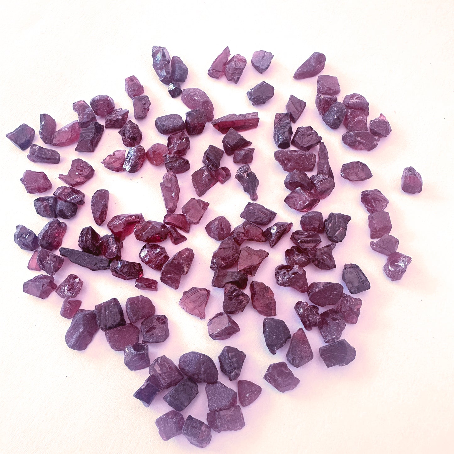 Garnet loose rough stones with no drilled holes, perfect for wire wrapping or display.