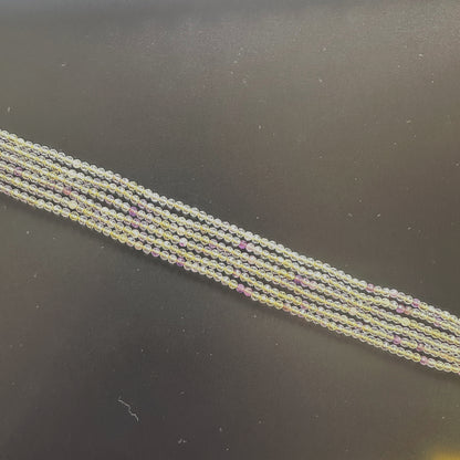 High-quality Golden Rutile rondelles with 0.4mm bead holes and polished finish.