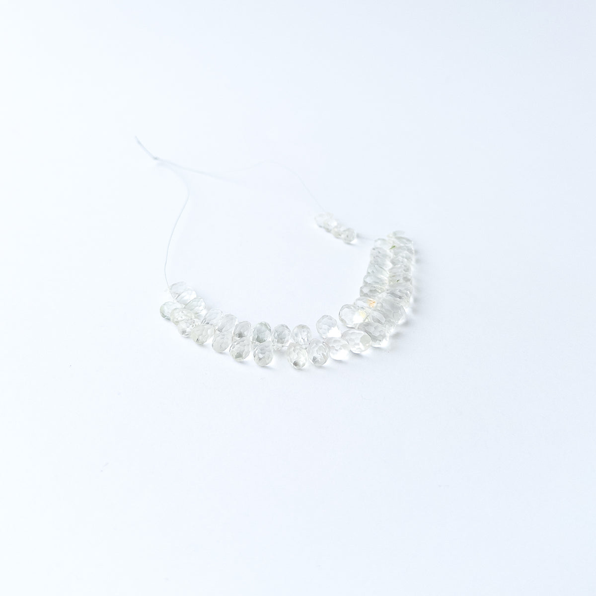Green Amethyst gemstone beads for DIY jewellery offering a fresh sophisticated colour and versatile styling appeal.