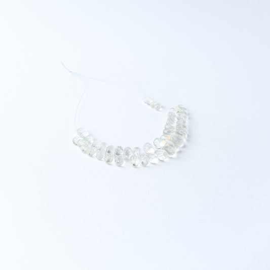 Green Amethyst gemstone beads for DIY jewellery offering a fresh sophisticated colour and versatile styling appeal.