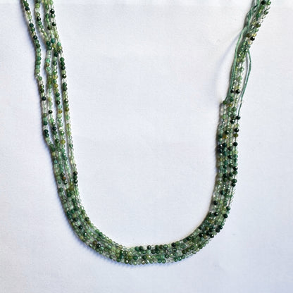 Green Aventurine | Faceted Rondelle | 2.2-2.3mm Bead Size | 33cm Strand Length