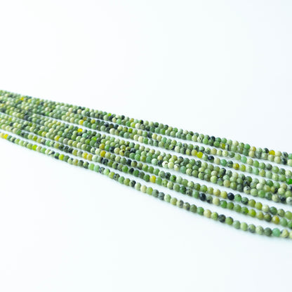 Green Opal | Faceted Rondelle | 3.2-3.3mm Bead Size | 31cm Strand Length