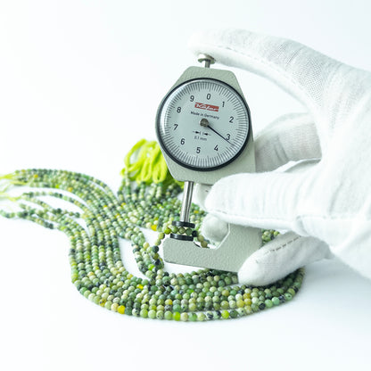 Green Opal | Faceted Rondelle | 3.2-3.3mm Bead Size | 31cm Strand Length