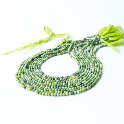 Green Opal | Faceted Rondelle | 3.2-3.3mm Bead Size | 31cm Strand Length