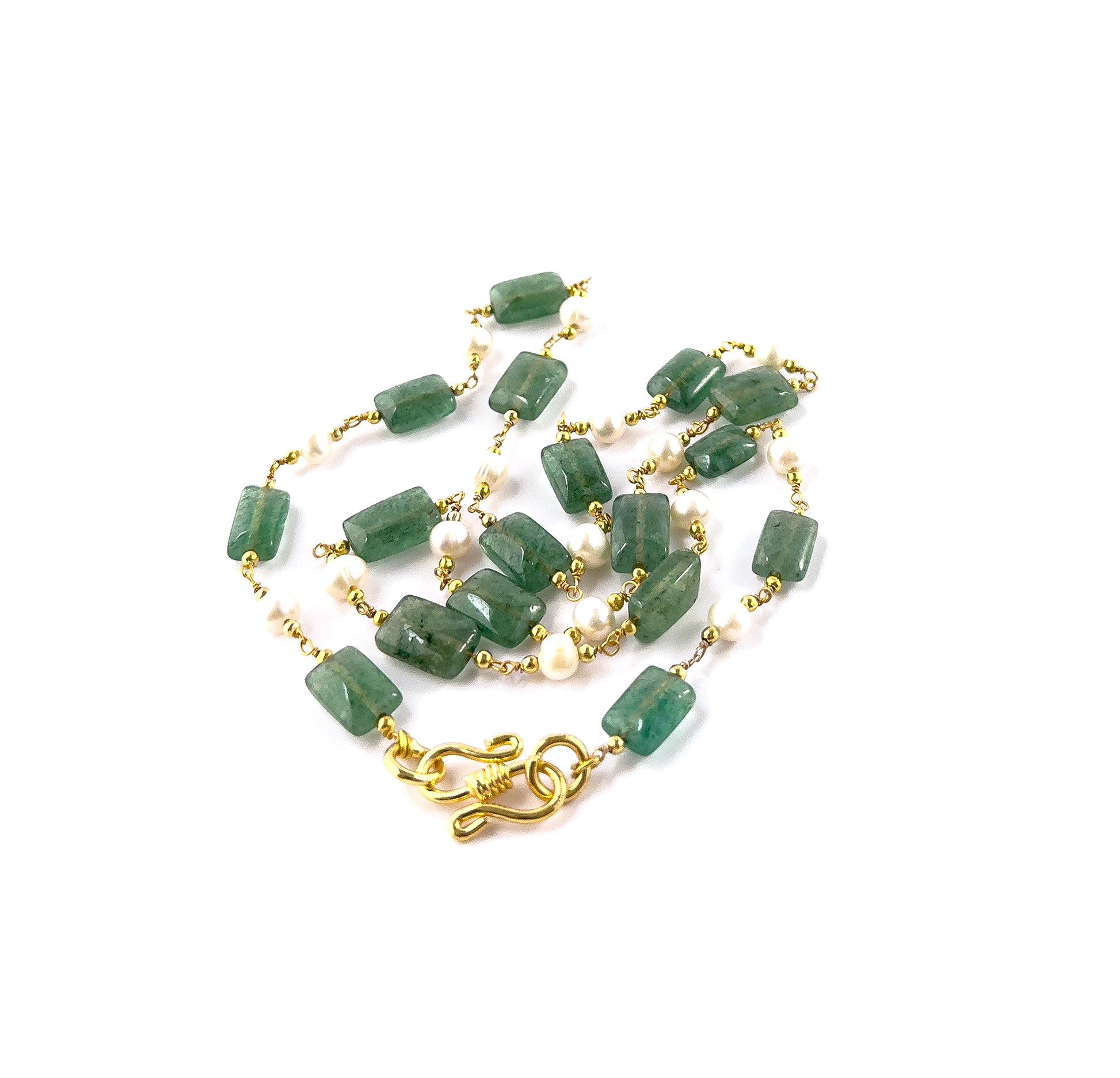 Close‑up of Quartz rectangular beads highlighting their polished surface, clean lines and bright reflective quality.