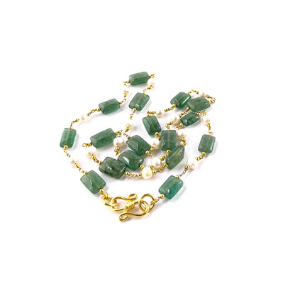 Close‑up of Quartz rectangular beads highlighting their polished surface, clean lines and bright reflective quality.