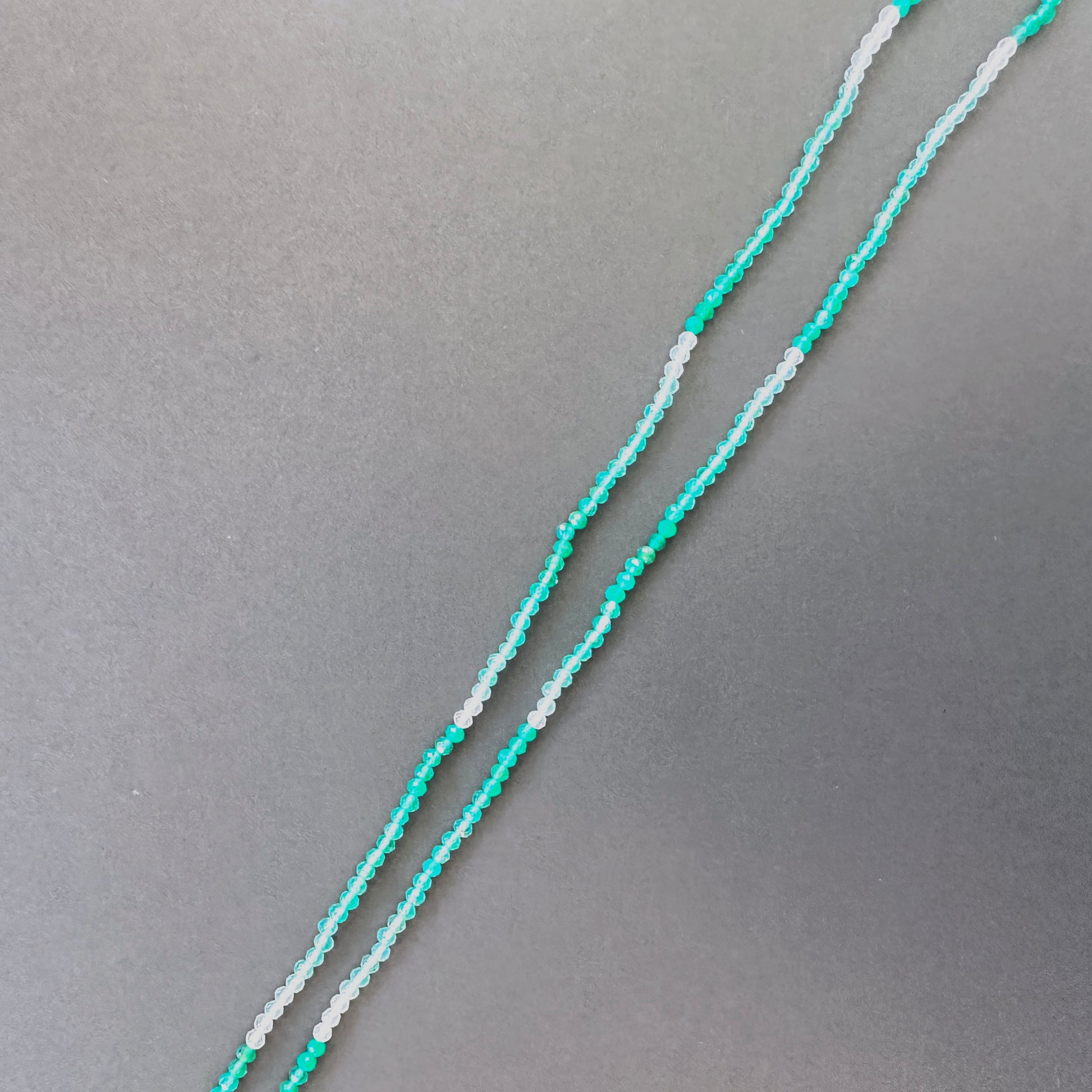 Green Shaded Onyx stone beads with precise faceted rondelle cut and premium polish.